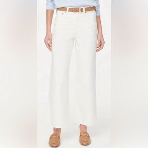 J. Crew Slim Wide Leg Jeans with Frayed Hem sz30